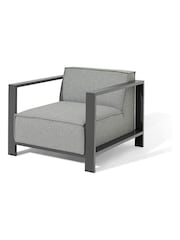 Maze Zinc Grey Ibiza Garden 3 Seater Sofa Set With Square Coffee - Image 9 of 10
