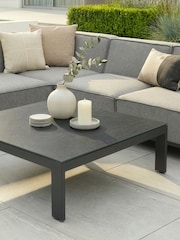 Maze Zinc Grey Small Ibiza Garden Corner Sofa Set With Square Coffee - Image 5 of 9
