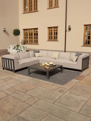 Maze Oatmeal Ibiza Garden Medium Corner Sofa Set With Square Co - Image 1 of 6