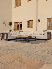 Maze Oatmeal Ibiza Garden Medium Corner Sofa Set With Square Co - Image 2 of 6