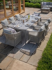 Maze Cool Linen Maldives Garden 8 Seater Rectangular Dining Set - Image 1 of 10