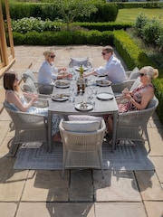 Maze Cool Linen Maldives Garden 8 Seater Rectangular Dining Set - Image 3 of 10