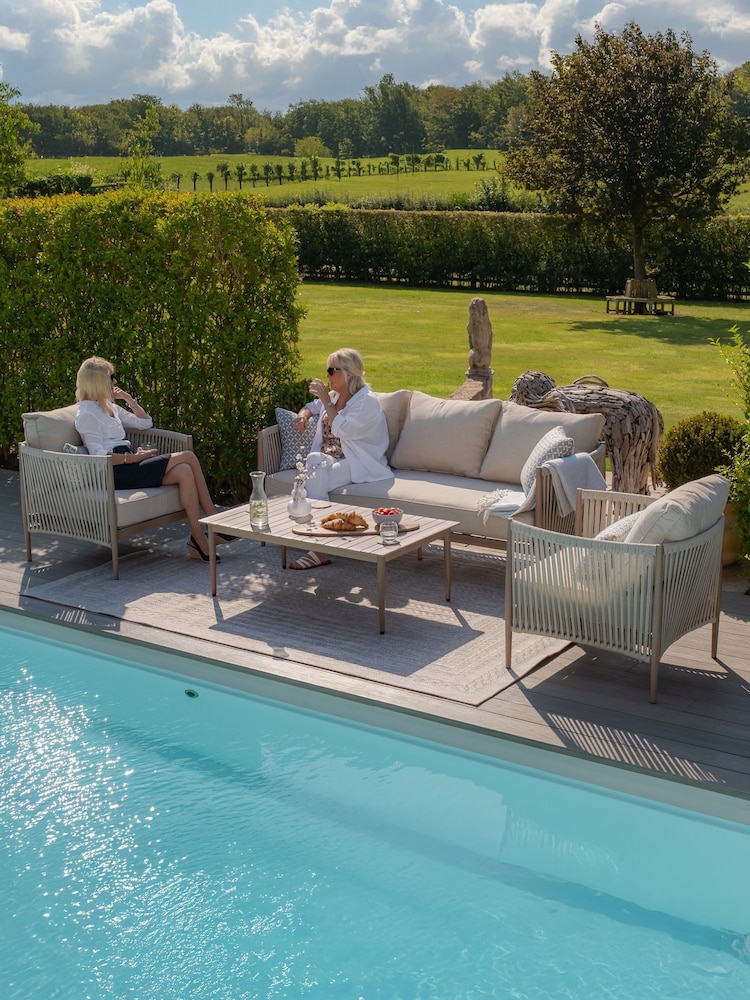 Maze Natural Linen Havana Garden 5 Seater Sofa Set - Image 1 of 8