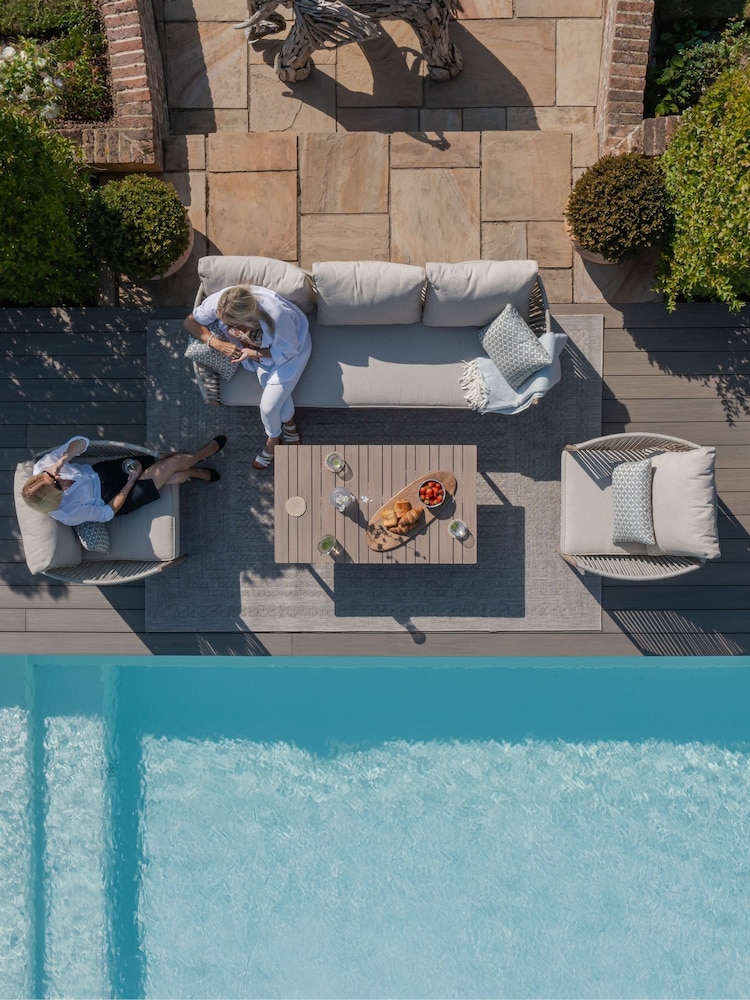 Maze Natural Linen Havana Garden 5 Seater Sofa Set - Image 2 of 8
