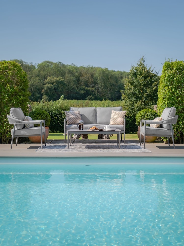Maze Cool Linen Garden 2 Seater Sofa Set - Image 1 of 6