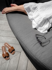 Maze Charcoal Milan Garden Daybed - Image 5 of 11