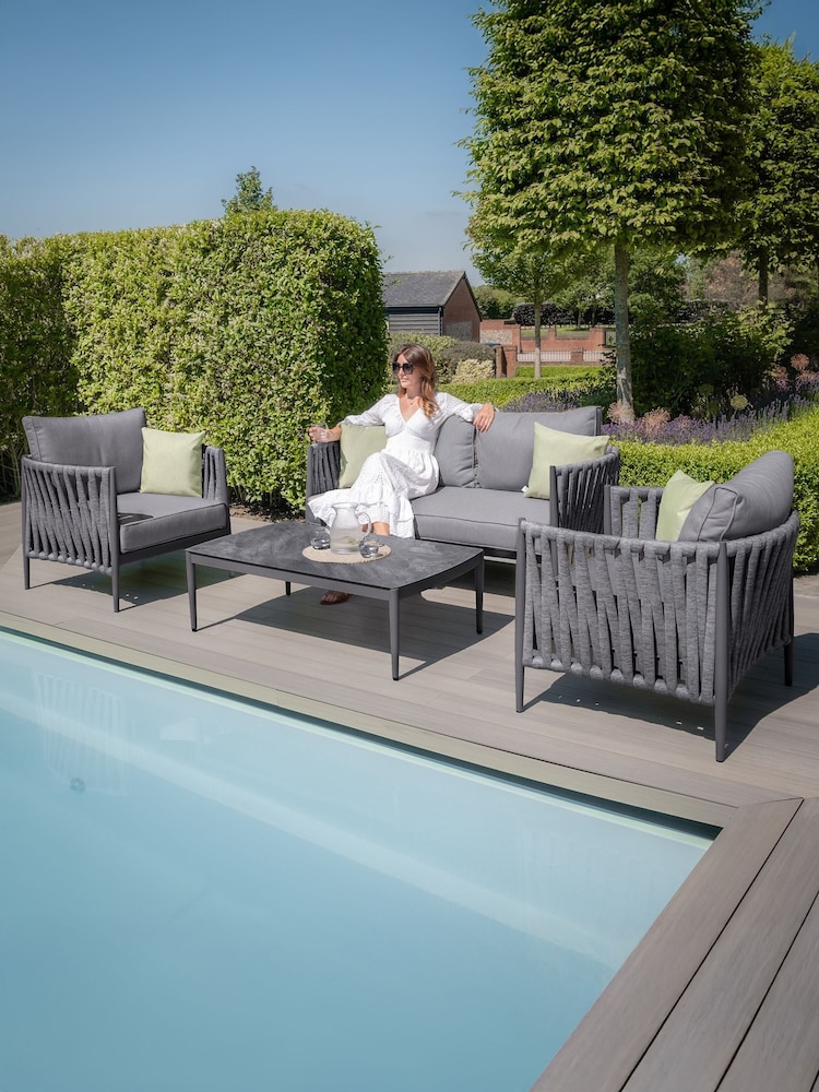 Maze Charcoal Milan Garden 2 Seater Sofa Set - Image 1 of 19
