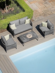 Maze Charcoal Milan Garden 2 Seater Sofa Set - Image 3 of 19
