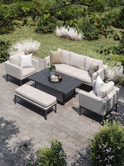 Maze Oatmeal Pulse Garden 3 Seater Sofa Dining Set - Image 2 of 7