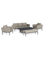 Maze Oatmeal Pulse Garden 3 Seater Sofa Dining Set - Image 7 of 7