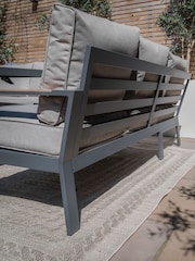 Maze Dove Grey Large Vancouver Garden Corner Dining Set With Armchair - Image 5 of 12