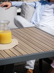 Maze Dove Grey Large Vancouver Garden Corner Dining Set With Armchair - Image 9 of 12