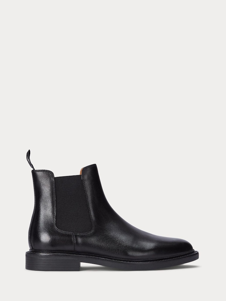 Polo Ralph Lauren Black Asher Chelsea Mid Cut Boots - Image 1 of 4