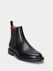 Polo Ralph Lauren Black Asher Chelsea Mid Cut Boots - Image 2 of 4