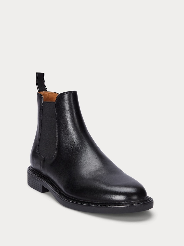 Polo Ralph Lauren Black Asher Chelsea Mid Cut Boots - Image 2 of 4 Polo Ralph Lauren Black Asher Chelsea Mid Cut Boots - Image 2 of 4