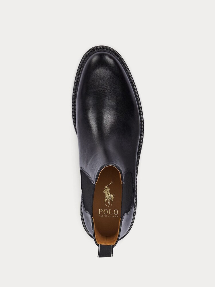 Polo Ralph Lauren Black Asher Chelsea Mid Cut Boots - Image 4 of 4