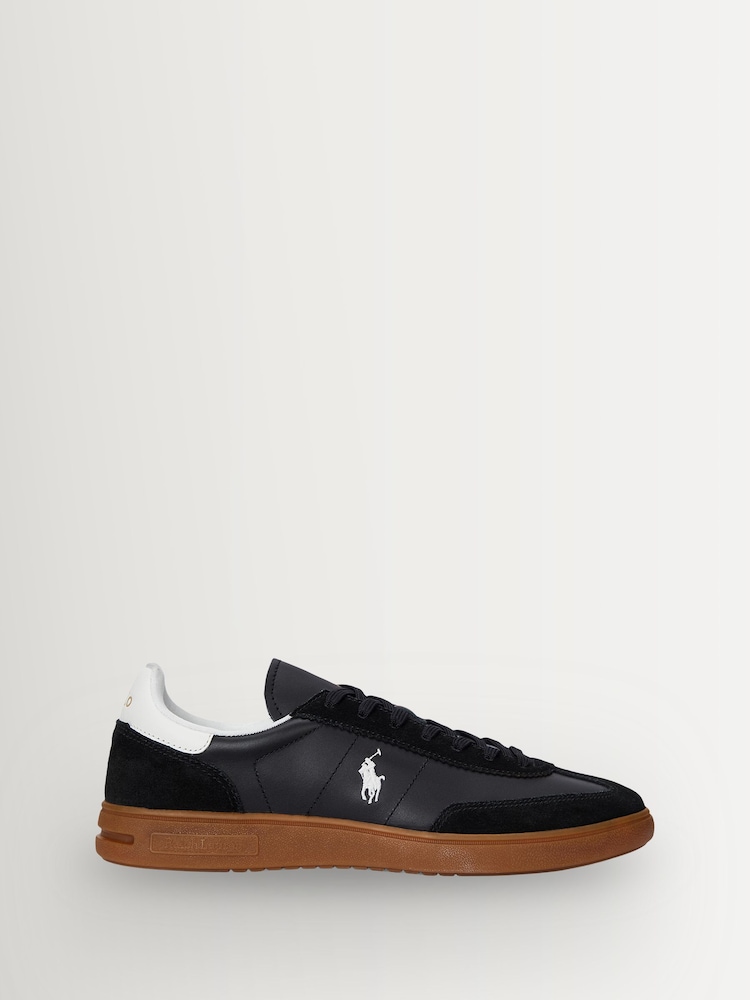 Polo Ralph Lauren Black Bedford Low Sneakers Top - Image 1 of 4