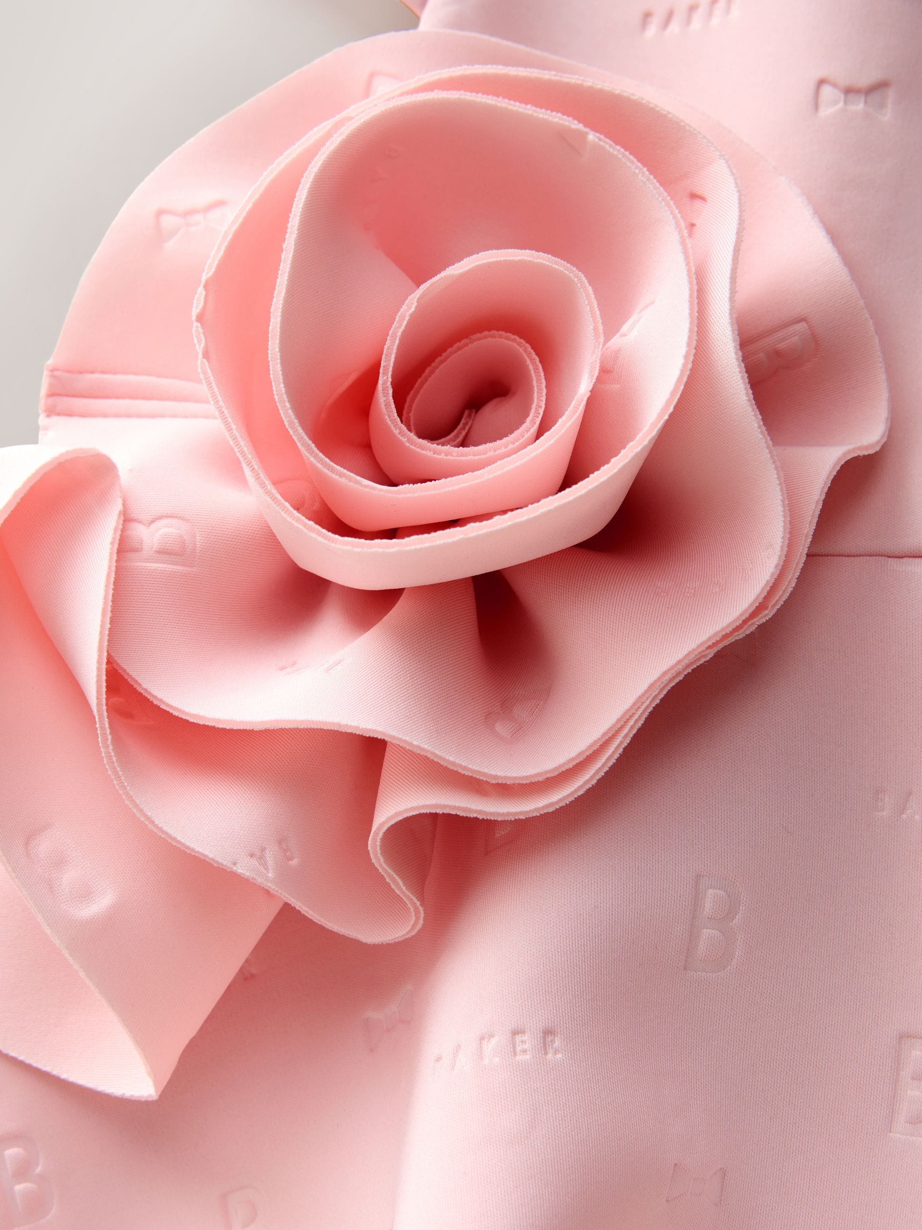 Buy Baker by Ted Baker Pink 3D Corsage Embossed Scuba Dress from