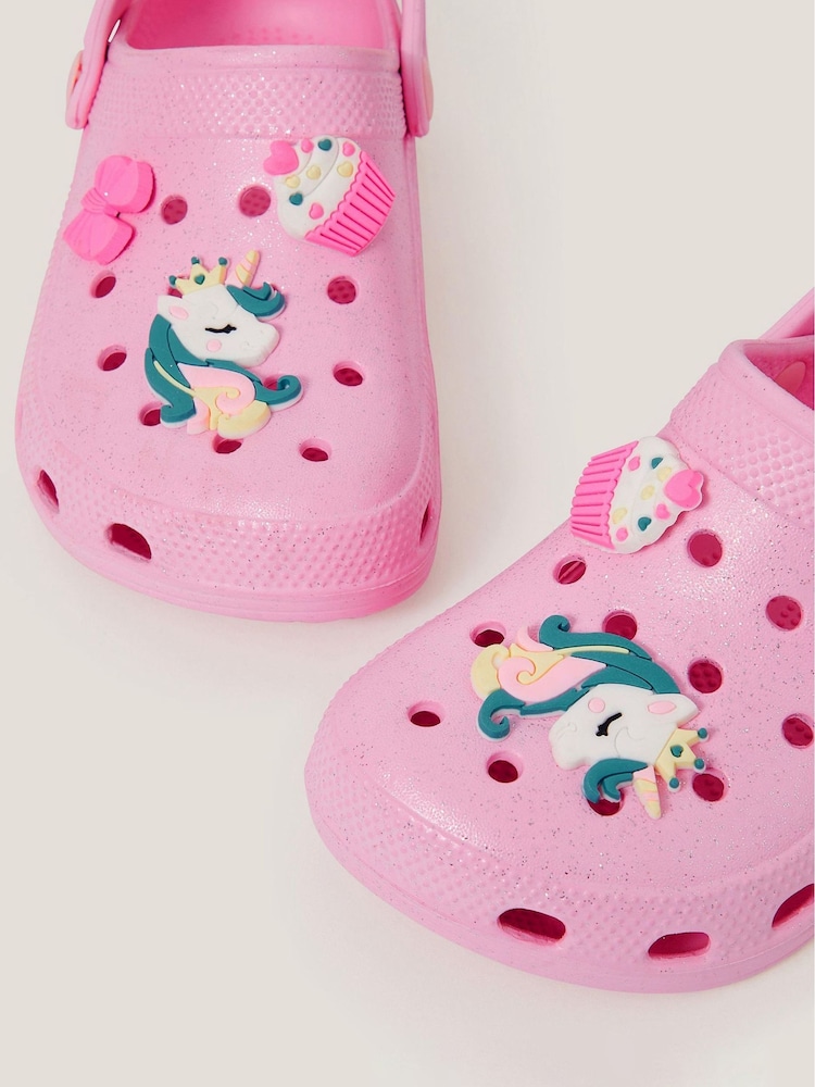 Monsoon Pink Unicorn Charm Clogs - Image 3 of 3 Monsoon Pink Unicorn Charm Clogs - Image 3 of 3