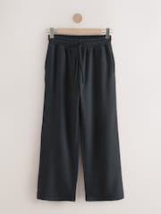 Black Essential Wide Leg Jersey Joggers - Image 5 of 7