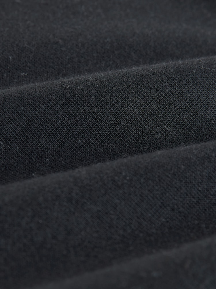 Black Essential Wide Leg Jersey Joggers - Image 7 of 7 Black Essential Wide Leg Jersey Joggers - Image 7 of 7