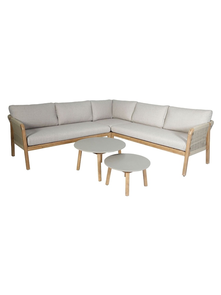 Maze Light Brown Martinique Garden Corner Sofa Set - Image 6 of 6