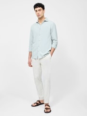 French Connection Green Blend Chest Pocket Short Sleeve Button Up Shirt - Image 3 of 5