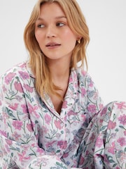 Accessorize Jasmine Print 100% Cotton Long Pyjamas Set - صورة 2 من 4