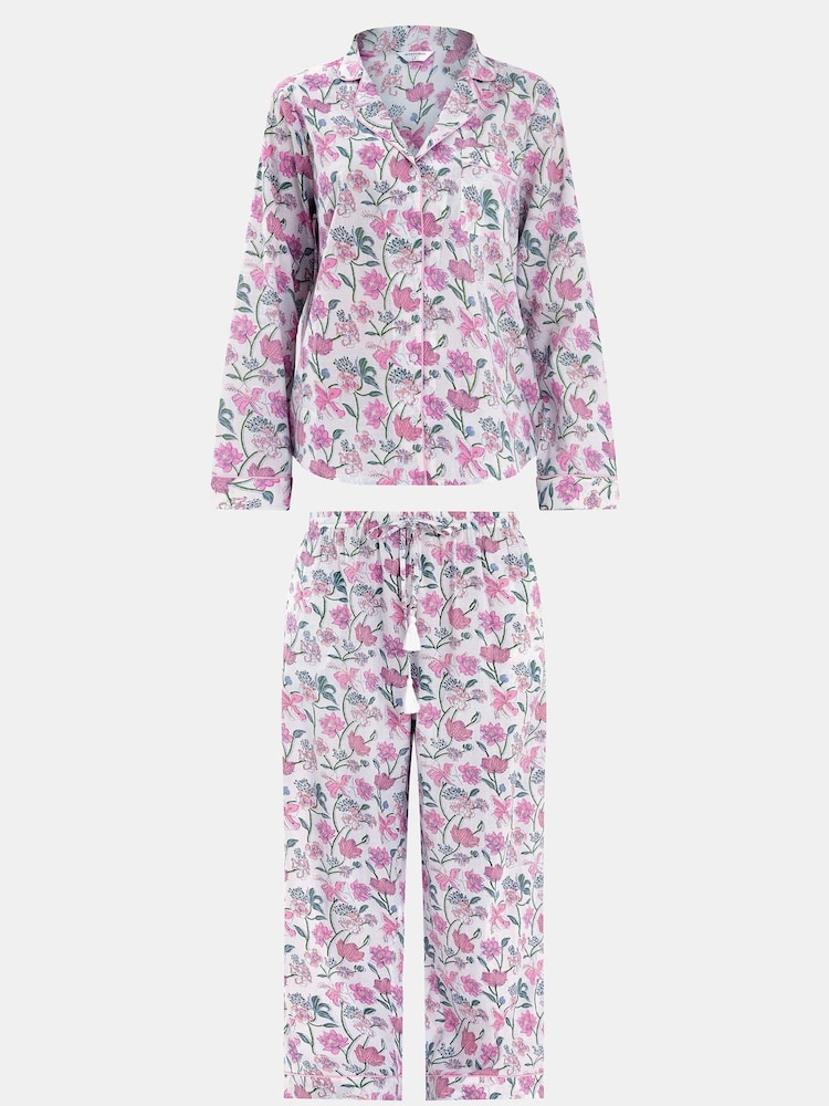 Accessorize Jasmine Print 100% Cotton Long Pyjamas Set - صورة 4 من 4