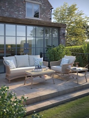 Laura Ashley Natural Carrdale Garden Rattan Side Table - Image 2 of 3