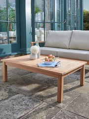 Laura Ashley Natural Salcey Garden Teak Coffee Table - Image 1 of 3