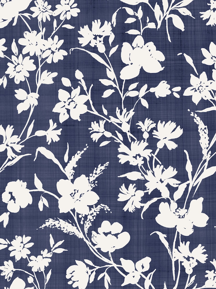 Laura Ashley White Havana Garden Rattan Chair with Rye Midnight Cushions - Image 3 of 3