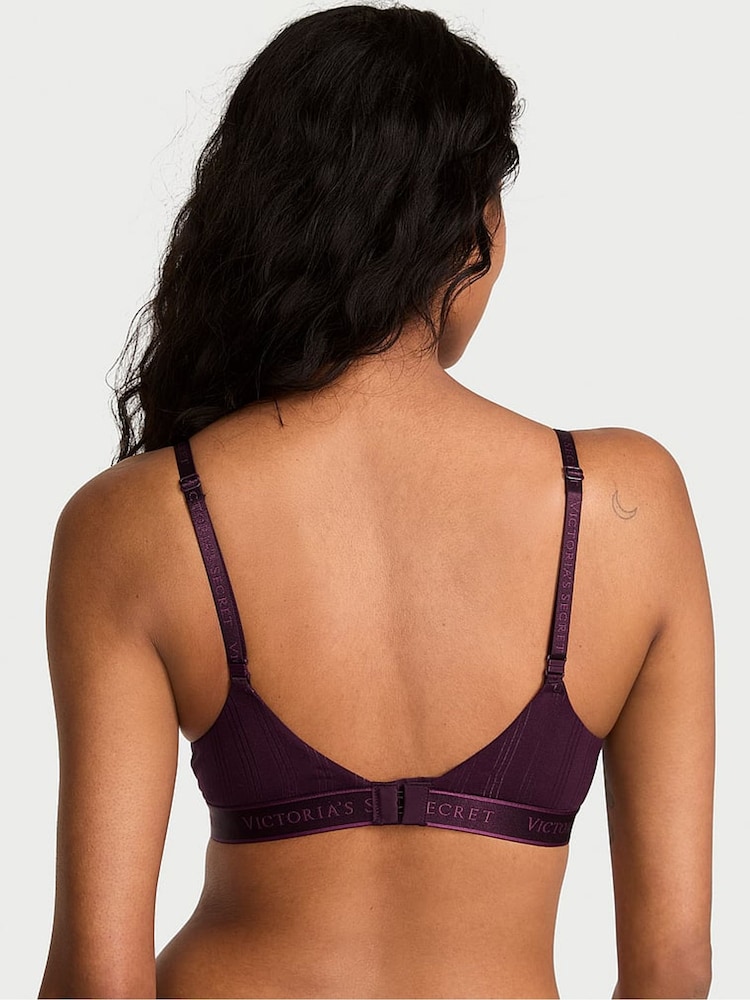Victoria's Secret Winter Wine Purple Full Cup Push Up Modal Bra - Image 2 of 3 Victoria's Secret Winter Wine Purple Full Cup Push Up Modal Bra - Image 2 of 3
