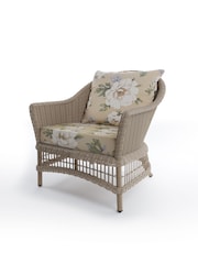 Laura Ashley 4 Piece Natural Carrdale Garden Rattan Sofa Set with Wisle Cushions - Image 2 of 6