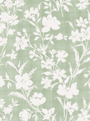Laura Ashley Natural Salcey Garden Teak 2 Seater Sofa with Rye Sage Cus Cushions - Image 2 of 2