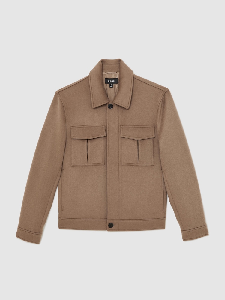 Marrón oscuro - Reiss Perisil Jacket - Imagen 2 de 6