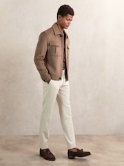 Marrón oscuro - Reiss Perisil Jacket - Imagen 3 de 6