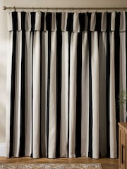 Žinylkové pruhované závěsy s volány, přehybem a podšívkou - Obrázek 3 z 6