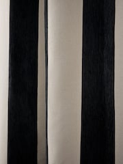 Žinylkové pruhované závěsy s volány, přehybem a podšívkou - Obrázek 5 z 6