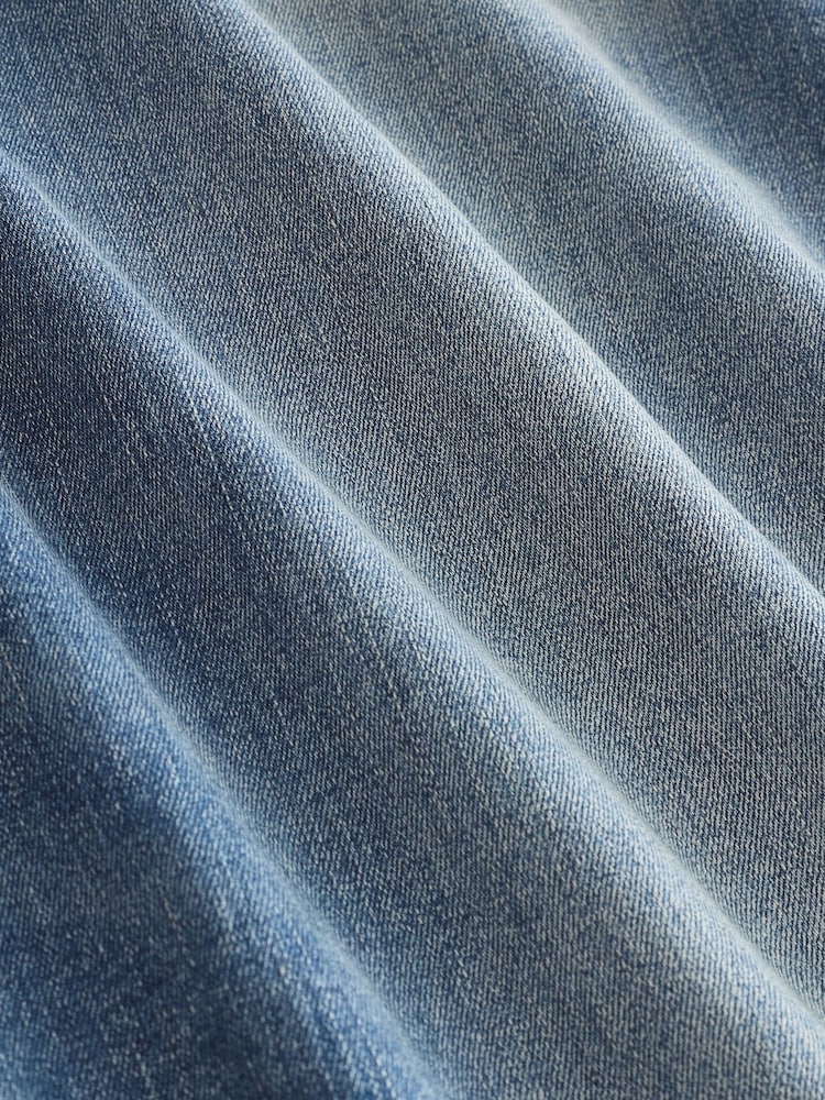 Blue/Grey Baggy Fit Classic Stretch Jeans - Image 5 of 5 Blue/Grey Baggy Fit Classic Stretch Jeans - Image 5 of 5