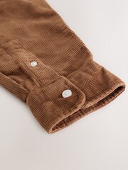 Brown Tan EDIT Long Sleeve Check Shirt - Image 7 of 8
