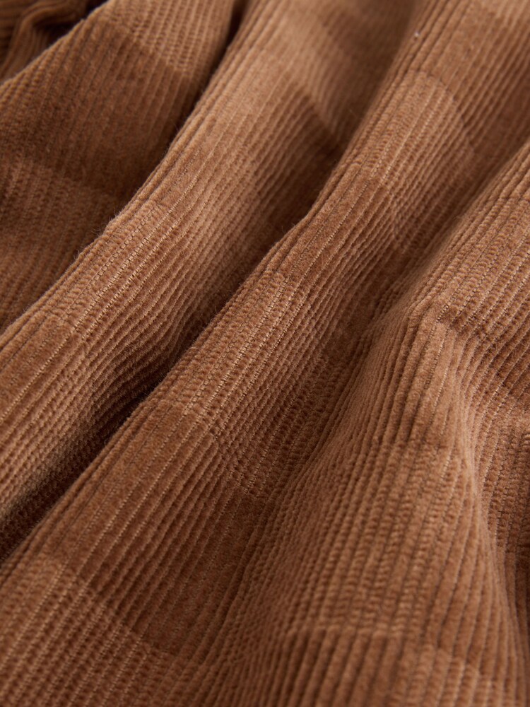 Brown Tan EDIT Long Sleeve Check Shirt - Image 8 of 8