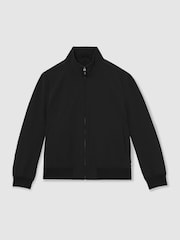 Reiss Black Brad Funnel-Neck Technical Jacket - Image 2 of 5