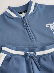 Baker by Ted Baker Blue Varsity Sweatshirt and Joggers Set - Image 9 of 12