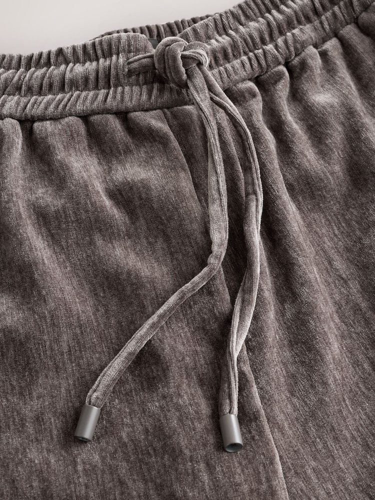 Grey Chenille Wide Leg Trousers - Image 8 of 8