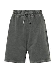 Long Tall Sally Black Acid Wash Shorts - Image 6 of 6