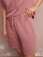 Long Tall Sally Pink Acid Wash Shorts - Image 4 of 5