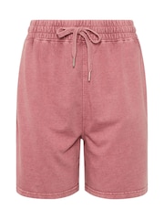 Long Tall Sally Pink Acid Wash Shorts - Image 5 of 5