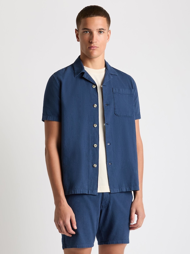Remus Uomo Blue Tapered Fit Shirt - Image 1 of 6 Remus Uomo Blue Tapered Fit Shirt - Image 1 of 6