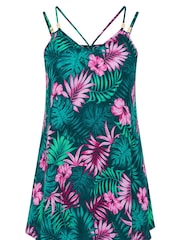 Yours Curve Blue Beaded Double Strap Cami - Image 6 of 6
